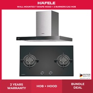 Hafele Wall Mounted T Shape Hood + 2 Burners Gas Hob (TG) (538.61.942)