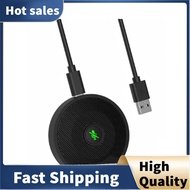 For Video Conference Gaming Chatting Compatible UM10 USB Conference Microphone 360° Omnidirectional 