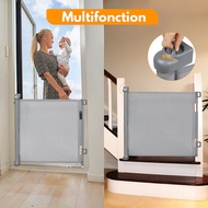 Retractable Baby Safety Gate Child Barrier Extra Wide Mesh Safety Door for Stairs Doorways Hallways