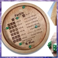 [P K A M] Wooden Dice Tray for Farkle Classic Dice Game, Farkle Dice Tray, Farkle Classic Dice Game,