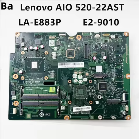 For Lenovo AIO 520-22AST All-in-One Motherboard DCA20 LA-E883P E2-9010 CPU DDR4 100% Tested