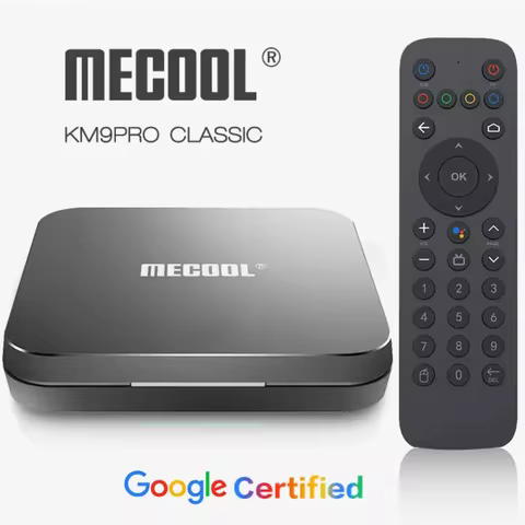 2026 MECOOL KM9 PRO 2G 16G Smart TV Box Android 10 Google Certified 4K Amlogic S905X2 Youtube Playst