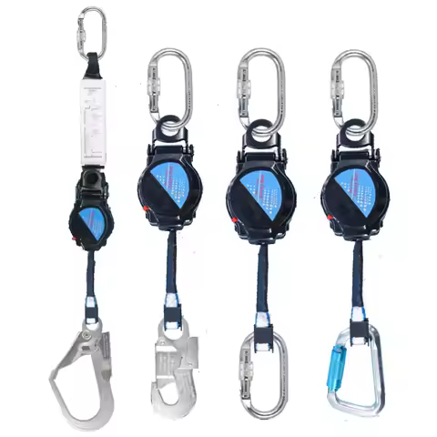 Work Safety Harness Belt Rope Fall Arrestor Self-locking Self-Retracting Lanyard Anti Fall Speed Dif