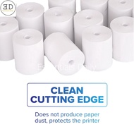 40pcs Thermal Coreless Paper Roll 57mm x 40mm Receipt Roll For Credit Card Machine, Cash Register, G