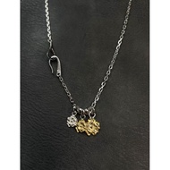 LARRY SMITH Golden Rose Cake 925 Sterling Silver Necklace