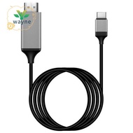 Type-C to -Compatible USB3.1 4K HDTV Cable for Android Phone to Connect TV Same Screen Device Cable 