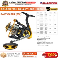 Reel Pancing Golden Fish Galaxy SW 1000 2000 3000 4000 6000 Anti Air Laut