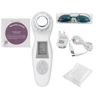 beautiful▪☢┇Led Light Ultrasonic Beauty Instrument Portable Facial Skin Appliance Therapy Photon Rejuvenation