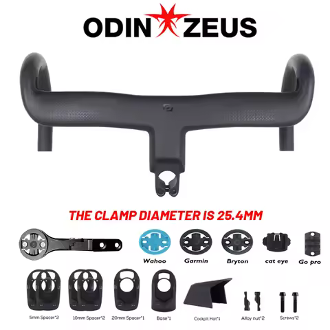 ODINZEUS Creston iC SL Aero Carbon Fiber Road Bike Handlebars, Integrated Handlebars, For SCOTT Foil