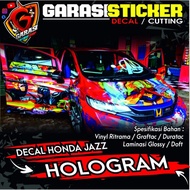 STIKER DECAL HONDA JAZZ GK5 HOLOGRAM