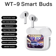 Bluetooth 5.4 Touch Screen Wireless Earphones WT-9 Rechargeable Stereo HD Audio Earphones Intelligen