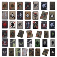 3d Embroidery Tactical Morale Velcro Patch Ready Stock Poker Spades A Punisher Reflective Velcro Arm