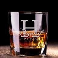 男友生日|個人化名字訂製威士忌對杯 | Personalize Whisky Glass