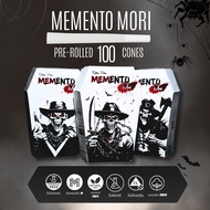 New Product Finished Roll PAPER Coffin Box 78 110 mm. WHITE MEMEN﻿TO MORI Pre-Rolled 100 Cones
