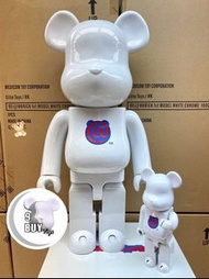 少量現貨《 MEDICOM TOY BE@RBRICK BE@RBRICK 1st MODEL WHITE CHROME 1000% 》