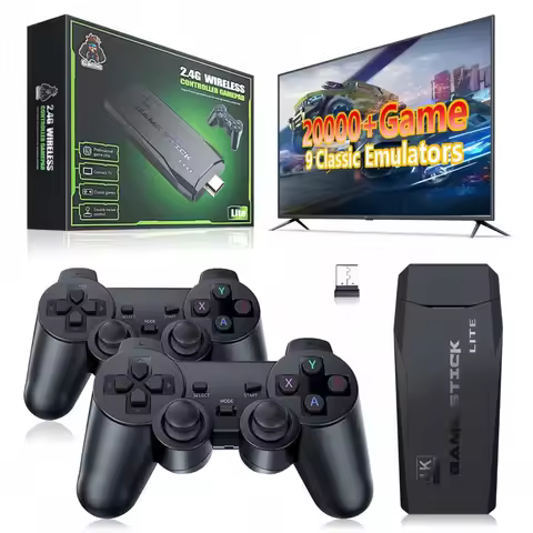 M8 Wireless Retro Game Console HDMI Output Plug And Play 20000 Games 2.4GHz Wireless Controller Vint