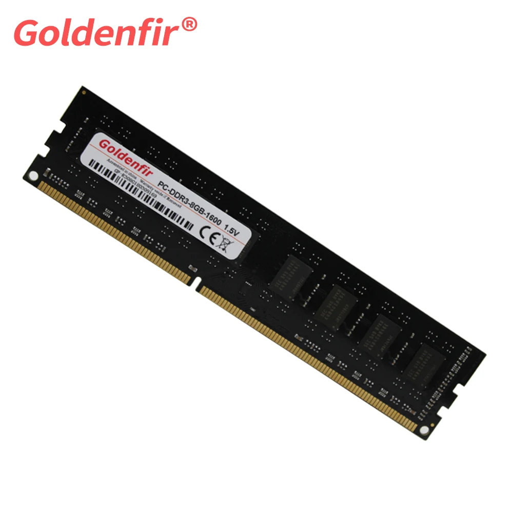 Goldenfir DIMM Ram DDR3 2 gb/4 gb/8 gb 1600 PC3-12800 หน่วยความจำ Ram สำหรับ Intel และ AMD Desktop ใช้งานร่วมกับ ddr 3 1333 Ram 2GB 1333MHz For All