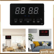 [PerfkMY] Large Led Display Desktop Digital Alarm Clock Bedside Clock Easy to Reads, Display Tempera