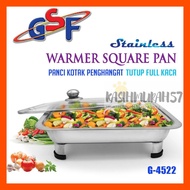 WARMER GSF G-4522 BUFFET WARMER POT/ GSF 4522 WARMER SQUARE PAN GSF WARMER POT BUFFET SERVING CONTAI