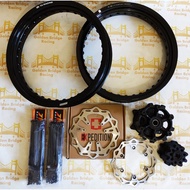 TK RACING Rim Package + EXPEDITION WR155 Disc Brake + BLACK Spokes