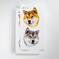 柴犬紋身貼紙水印日本犬狗仔秋田犬豆柴寵物頭像手繪插畫真實刺青