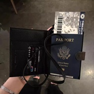 U.S.A Authentic Chrome Hearts Black Crocore Full Of Diamonds Leather Passport Holder Travel Document
