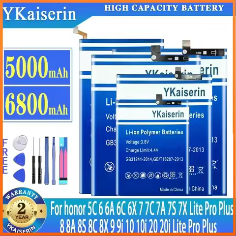 Battery For Huawei honor 5C 6 6A 6C 6X 7 7C 7A 7S 7X 8 8A 8S 8C 8X 9 9i 10 10i 20 20i Lite Pro Plus/