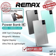 [CCC Certificate] Remax MP-5 5000mAh Powerbank Magnetic Wireless Power Bank Remax MP-6 10000mAh Fast