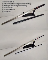 SAMURAI KATANA SHIRASAYA SASUKE HITAM - hitam polos - hitam polos