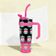 Sepak bola Liverpool LFC 40oz/1200ml Cangkir Mug Kopi Stainless Steel dengan Lapisan Dalam Termos Va