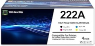 222A Toner Cartridge (with New Chip) High Capacity Compatible with 222A W2220A W2221A W2223A W2222A 