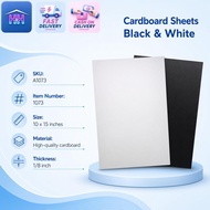H&H Premium 10x15 Dual Sided Illustration Board Black & White Thick Sturdy Cardboard for Art Crafts