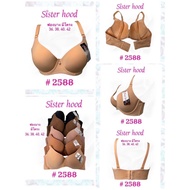 Big size bra, women's thin foam bra Thailand 2588 with underwire, anti-sagging, b cup size up to siz