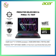 Acer Predator Helios Neo 16 PHN16-71-7839 16" WQXGA 165Hz Gaming Laptop ( I7-13700HX, 16GB, 1TB SSD,