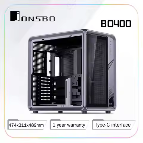 JONSBO BO400 Computer Case ATX Sea View Room Game Console Glass Side Transparent Back Plug Motherboa