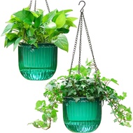 TEMU 2pcs Self-watering Hanging With Self-watering System - /outdoor Plastic Irrigation Pots Suitabl