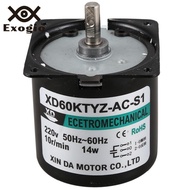60Ktyz Ac Motor 220V 10Rpm Permanent Magnetic Electric Synchronous Motor 14W Permanent Magnet Motor