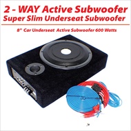 FREE WIRE KIT!!! Active Subwoofer / Underseat Subwoofer (Build in Amplifier) 8INCH