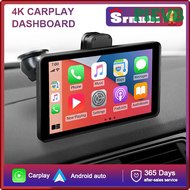 PIEVB 7'' Universal 4K Front Lens Carplay Android Auto Smart Screen 1080P Rear Camera Car DVR Dash Cam GPS AUX Driving Video Recorder IVBII
