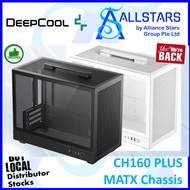 (ALLSTARS) Deepcool CH160 PLUS (Black or White) MATX / ITX Chassis (Warranty 1year with TechDynamic)