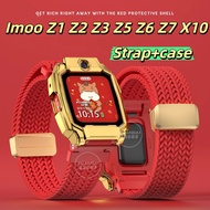 Strap+Golden Case Imoo Z1 Z2 Z3 Z5 Z6 Z7 X10 Children's Watch Strap Imoo Z1 Z2 Z3 Z5 Z6 Z7 X10TPU Al