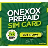ONEXOX PREPAID 36 MONTHS VALIDITY SIMKAD NEW RANDOM NUMBER (FREE 500MB DATA)