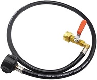 Joywayus QCC1 Propane Refill Adapter Hose 39" Extension Hose with ON/Off Control Valve for 1 LB Prop