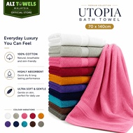 Utopia Bath Towel 27x54 Inci 550GSM 100% Cotton Hotel Quality Super Absorbent Spa Towel