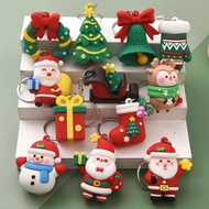 Cartoon Christmas Keychain Gift Santa Claus Christmas Tree Key Chain Cute Small Gift