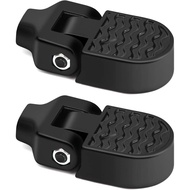 TOBWOLF 1 Pair Mini Bike Rear Pedals, 3.1x1.6 in / 8x4cm Aluminium Alloy Folding Bike Pegs, Non-Slip