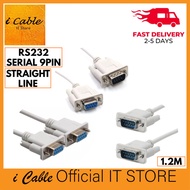 RS232 Serial DB9 9Pin Straight Line Extension Cable | DB9 M-M / DB9 M-F / DB9 F-F Serial Cable for M