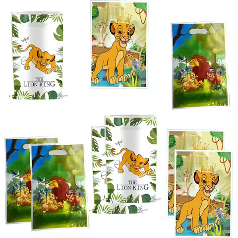 10/30/50 Little Lion Gift Bag Prize Bag Candy Treasure Box Forest Animal Lion Birthday Party Small G