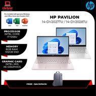 HP Pavilion 14-DV2027TU/DV2028TU Laptop (14" FHD/I7-1255U/8GB RAM/512GB SSD/Intel/W11/H&amp;S)