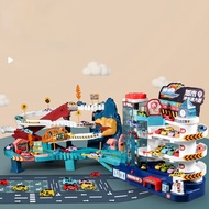 [in stock] Children's Assembly Electric 3D Mountain Adventure Game Dinosaur Park Inertia Track Car T